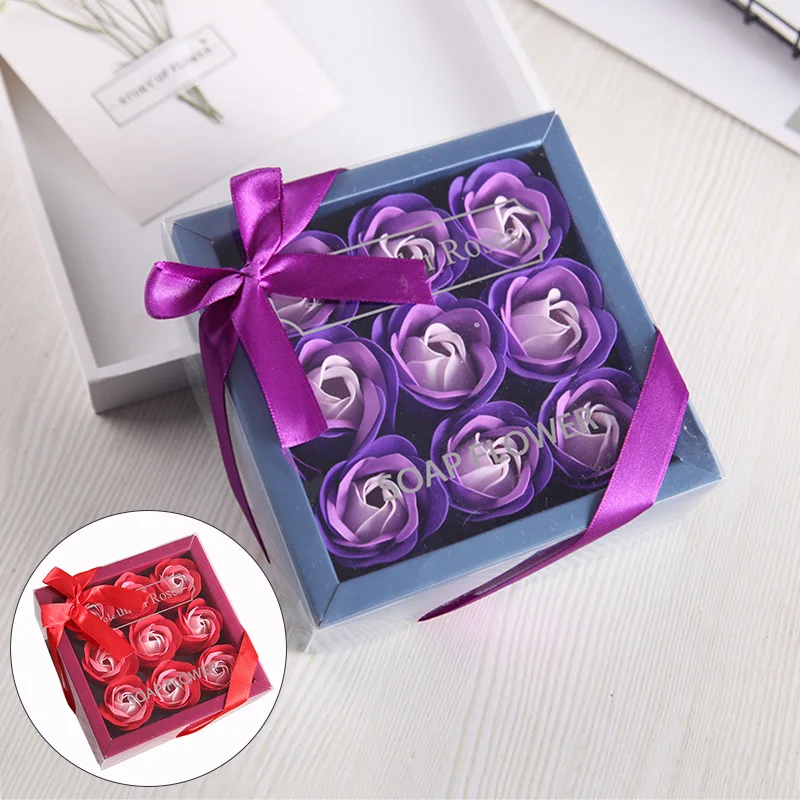 Мыло для ванны 9 шт. цветочное мыло тела ароматизированное розовое подарки на