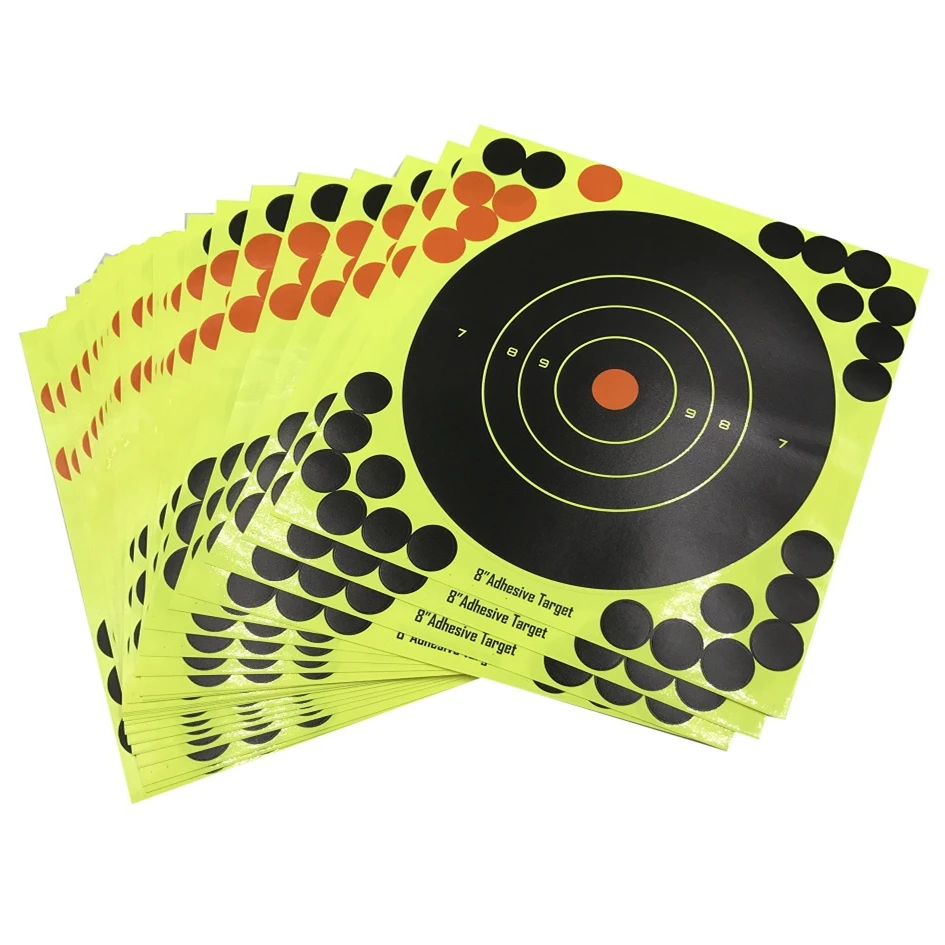 

10pcs/lot Splash flower target 8-inch adhesive Reactivity Shoot Target Aim for Gun / Rifle / Pistol Binders