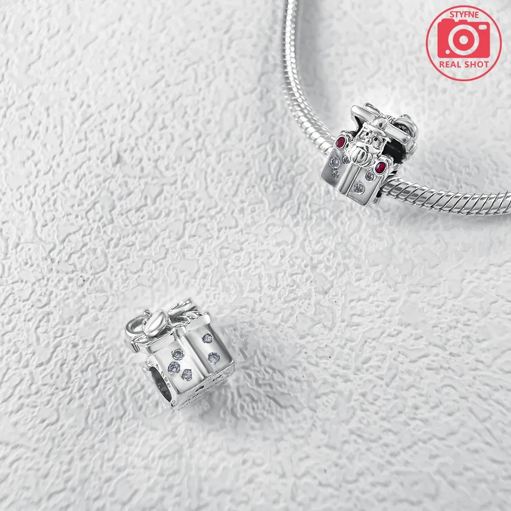 Ночное свечение подарочная коробка подвески из бисера стерлинговое серебро 925