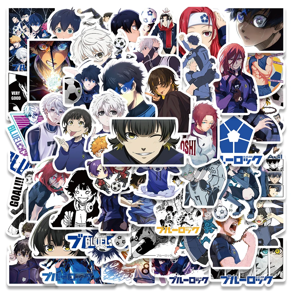 10/50Pcs BLUE LOCK Anime Stickers Funny Graffiti Decals For Kids Laptop Scrapbook Notebook Suitcase Phone Stickers Kid Toys