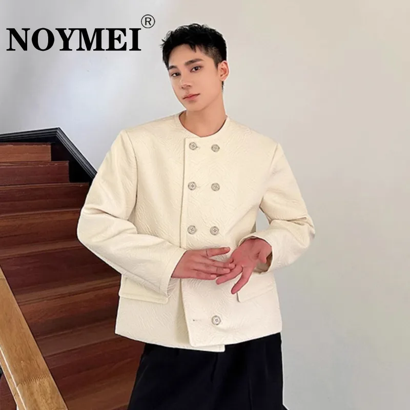 Женская двухбортная куртка NOYMEI осенне-зимняя однотонная Повседневная модная с