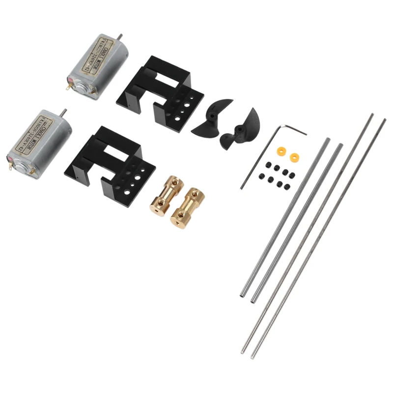 

3V-9V Magnetic Motor Kit 180 Motors+15Cm Drive Shaft+CW CCW D30 Propeller+2To2mm Couplings For RC Jet Boats