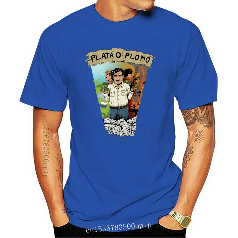 

Camiseta de moda para hombre, camisa de Pablo Escobar, película de Netflix, Hip-Hop, West Swag, Tops de manga corta de algodón,