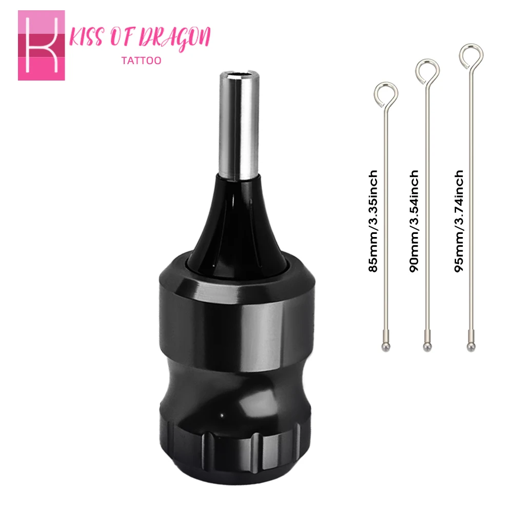 

Kiss Of Dragon Cartridge Tattoo Grips 32mm Adjustable Twist Handle Tubes CNC Carving Aircraft Aluminum with Drive Bars