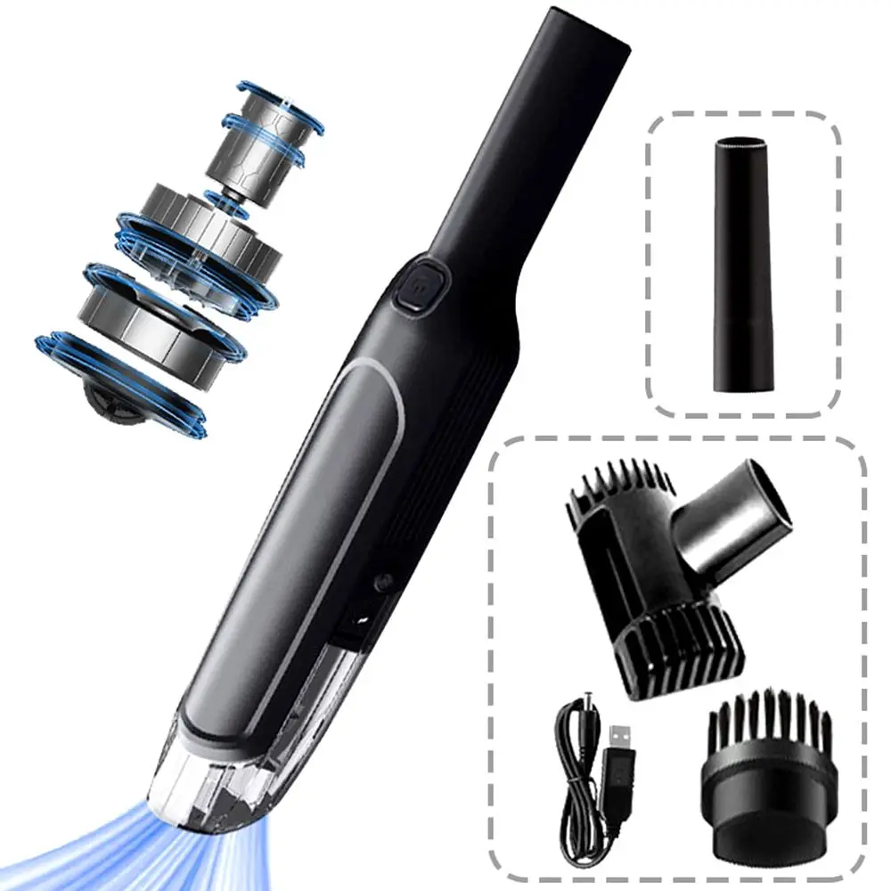

Wet & Dry Mini Handheld Wireless Car Vacuum Cleaner Blow And Suction Cleaners Wireless Dust Buster In-car Supplies