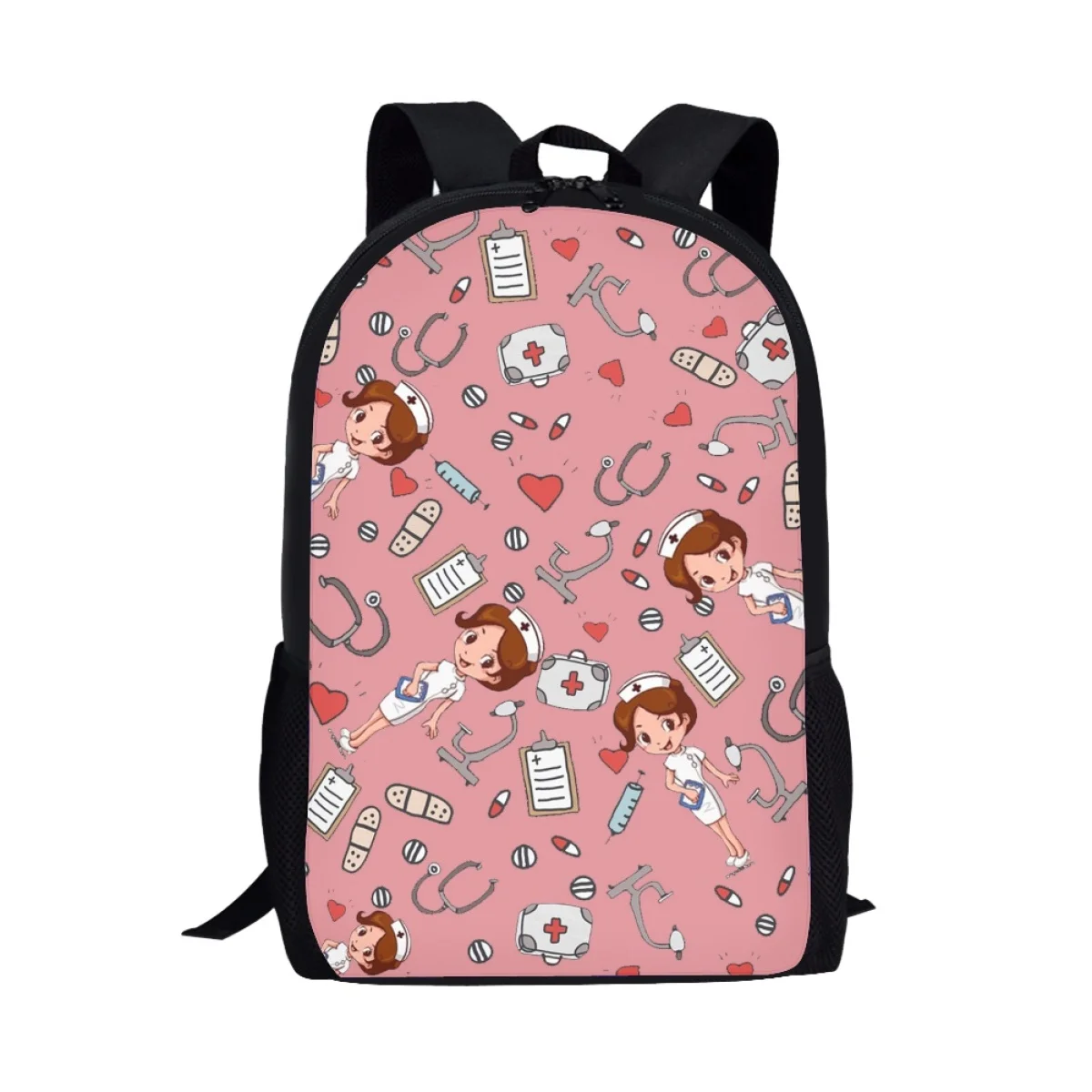 

Детские школьные ранцы для девочек, рюкзак для кормящих женщин с мультипликационным рисунком, большой дизайнерский портфель на плечо с роз...