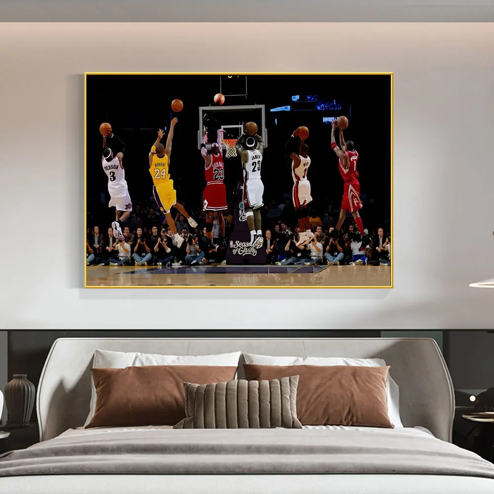 Картина на холсте с изображением баскетбольной звезды