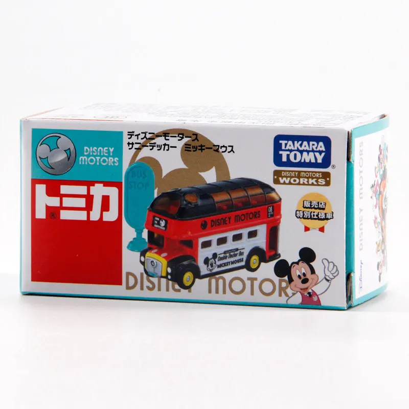 Фото Оригинальный коллекционный мини-автобус Takara Tomy Disney Dream Star Mickey Sunny Decker из литого сплава, редкий, сувенирный, украшение для автомобиля №1