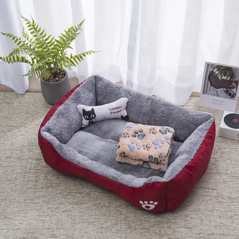 

Winter House Large Baskets Bed Kneel Dog Cat Warm Soft House Dog Cat For Sofa Dog Cushion Bed Pet Puppy Dog Bed Mats Nest Dog