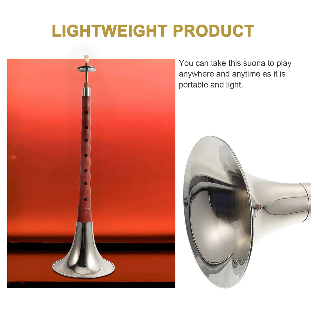 Музыкальный инструмент D Регулировка Suona Horn Instruments Традиционный ключ Красная