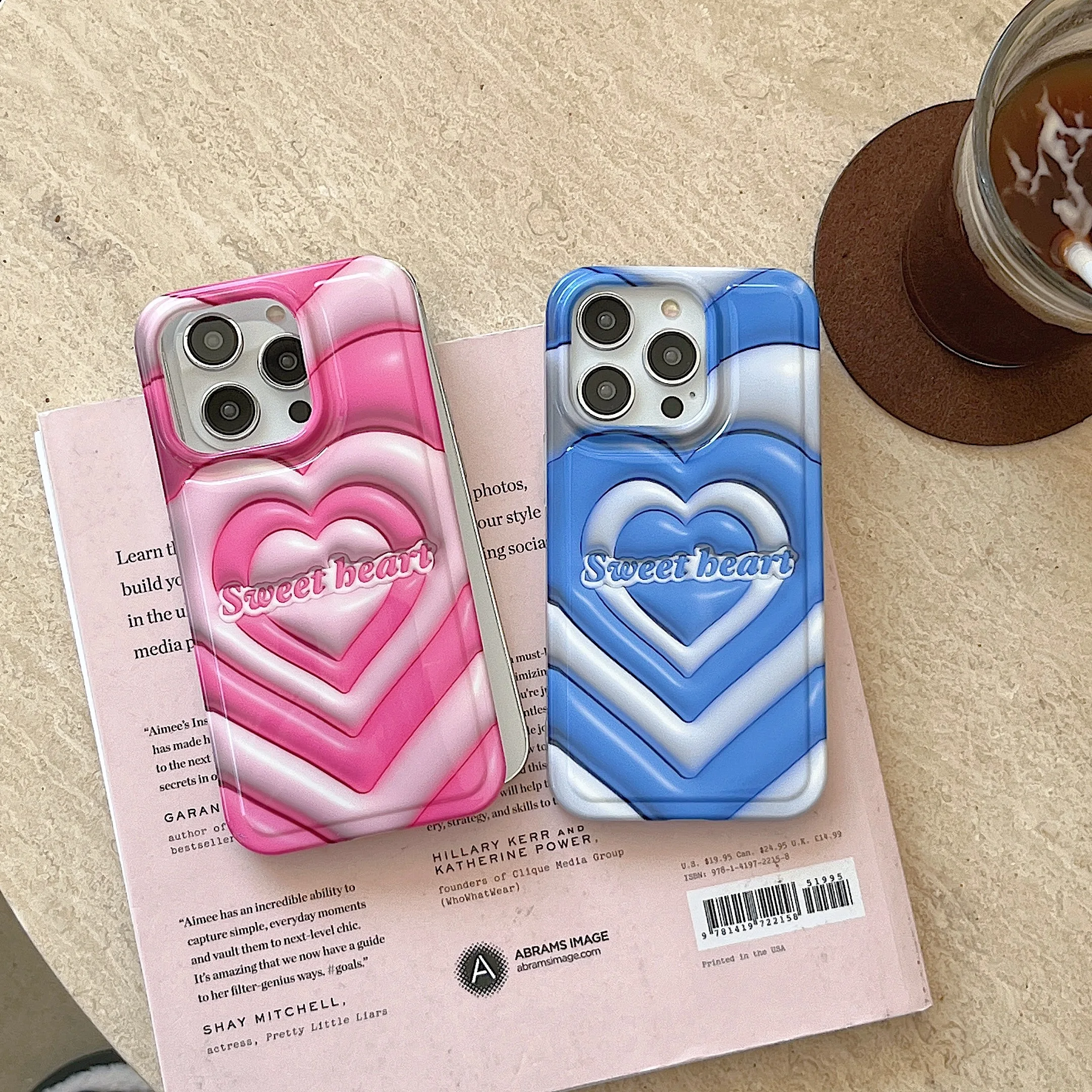 

Cute Candy Color Three-dimensional Multiple Hearts Phone Cases For iPhone 14 13 12 11 Pro Max Soft Silicone drop-proof Cover