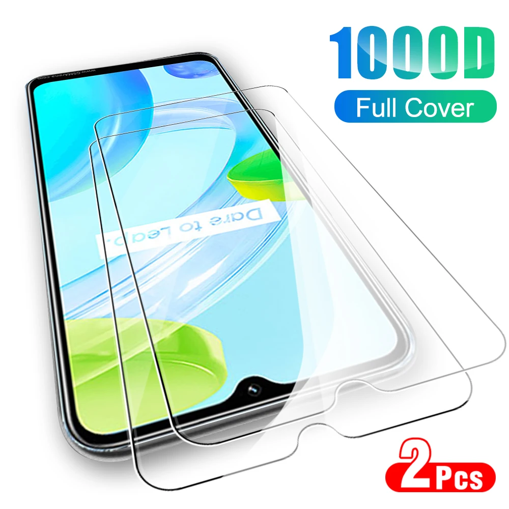 

2PCS Tempered Glass Case For Realme c30 Screen Protector realm realmy Realmi c 30 30c 6.5inch realmec30 HD Protective Film Cover