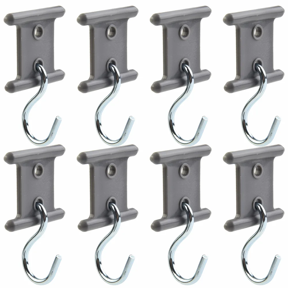 8Pcs Camping Awning Hooks Clips RV Tent Hangers Light Hangers For Caravan Camper 2 Holes Or Single Hole Accessory Hooks