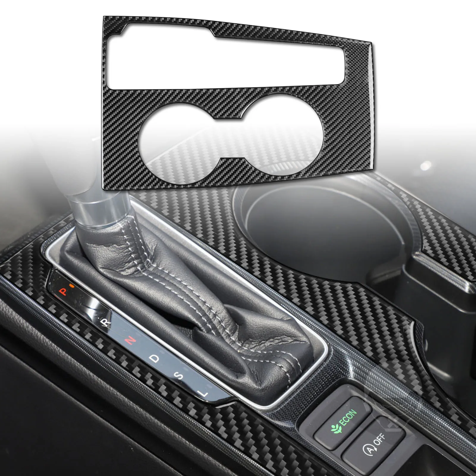 

Gear Shift Panel Decoration Sticker Decal Cover Trim for Honda Civic 2022 Car Interior Accessories Carbon Fiber