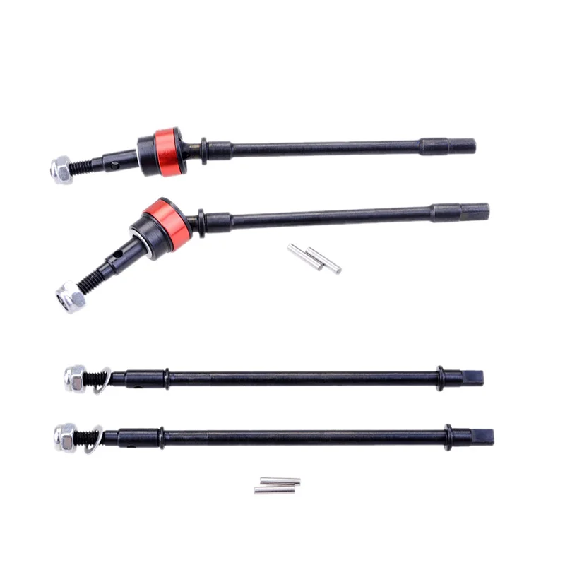 

4Pcs Hard Front And Rear Axle CVD Drive Shaft Dogbone For 1/10 Rc Crawler Axial Scx10