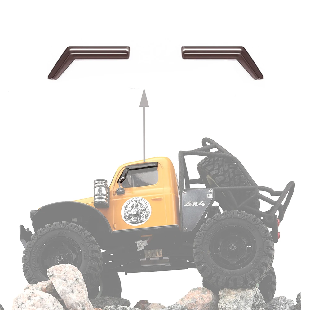 

DJ Rain and Rain Shield Rain Shield Acrylic Transparent Black Deflector for FMS 1/24 FMS FCX24 Wagon Climbing Car