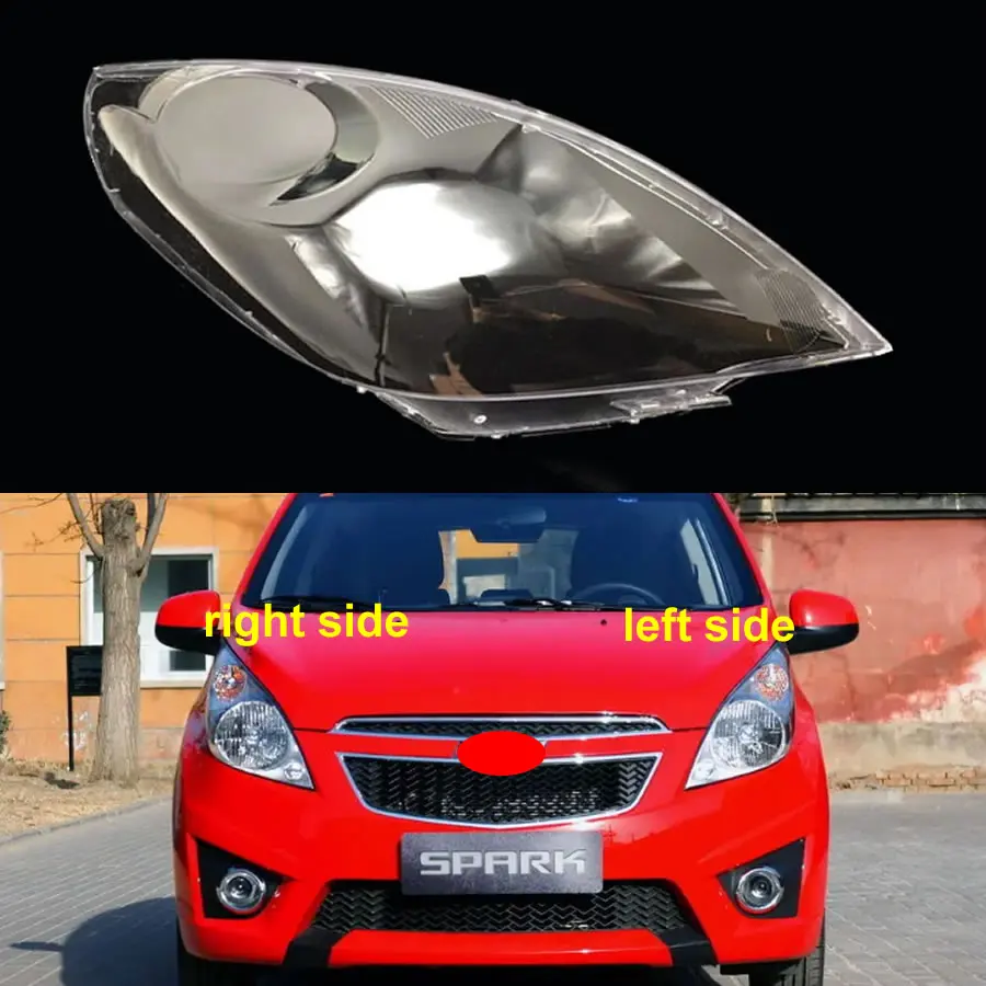 

For Chevrolet Spark 2011-2014 Front Headlamp Cover Lampshade Lamp Headlight Shell Lens Plexiglass Auto Replacement Parts