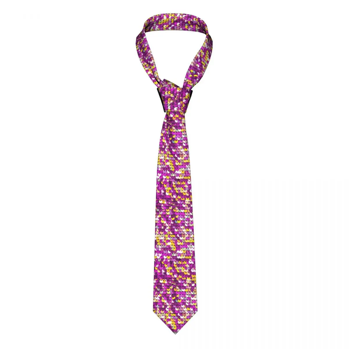 

Красочный Блестящий галстук с забавным принтом блесток подарок для мужчин галстук-бабочка узор блузка из полиэстера шелк деловой ГАЛСТУК