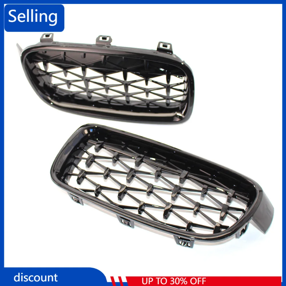 

Car Front Diamond Grille For BMW 3 Series F30 F31 320i 328i 330i 335i 2013 2014 2015 2016 2017 2018 Gloss Black Meteor Style fd