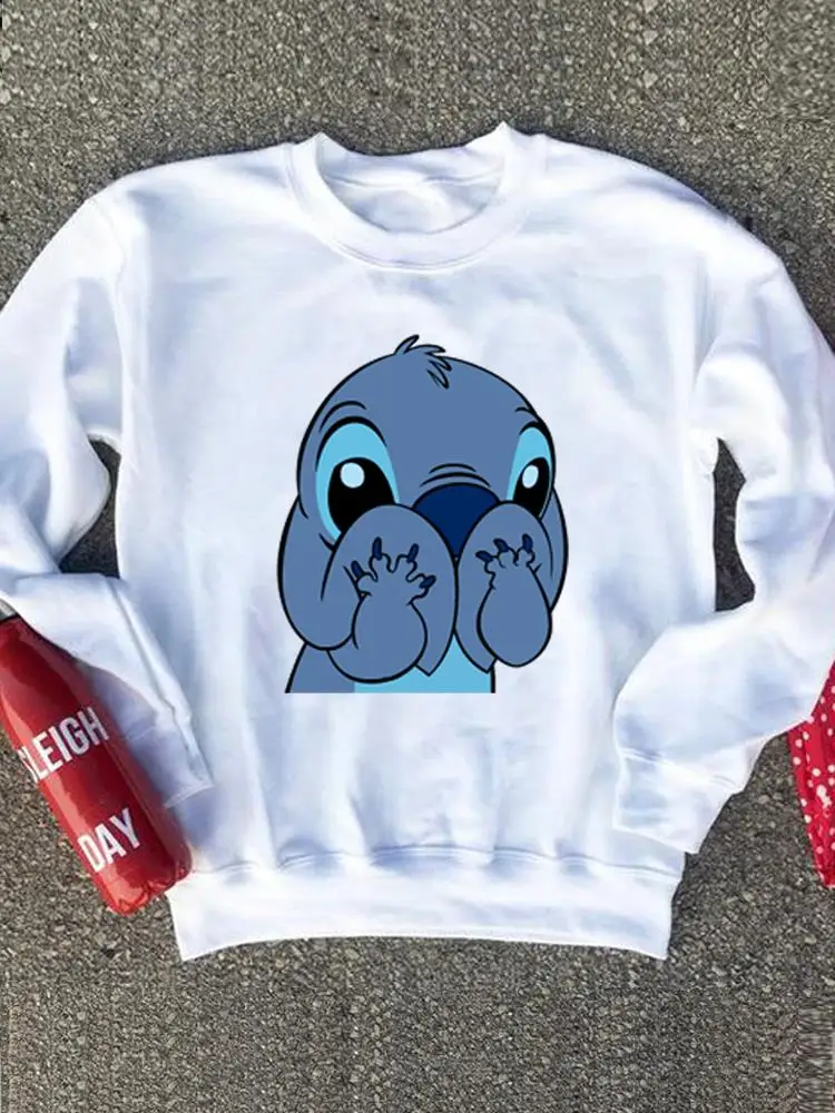

Trend Style Sweet Fashion Clothing Casual Stitch Clothes Pullovers Ladies Female Women Holiday Print Lady Graphic Sweatshirts