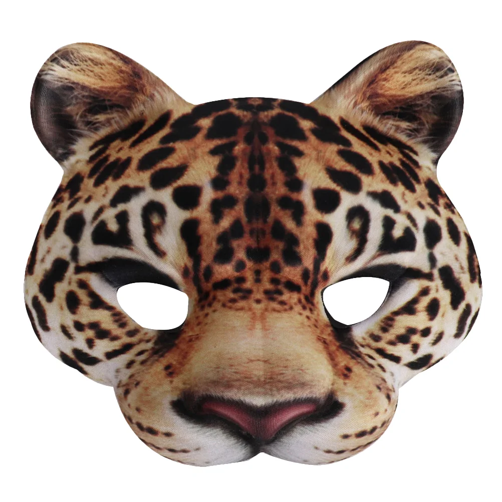 

Adult Halloween Costume Mask Leopard Party Ornament Men's Performance Decorative Cosplay Eva Dressing Cool Animal Stage Miss