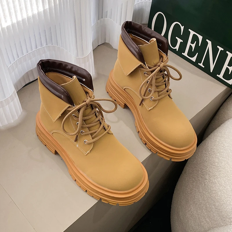 Women White Ankle Boots Motorcycle Boots Female Autumn Winter Shoes Woman Punk Botas Mujer 2022 Spring