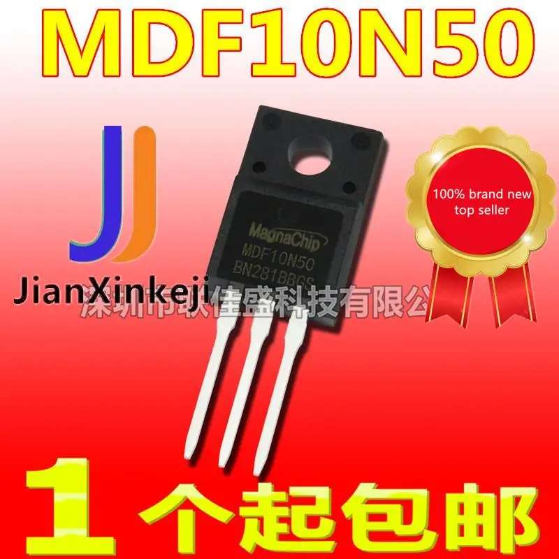 10 шт., 100% оригинальная новая фотография, модель MDF10N50TH MDF10N50 10A 500V N-channel в наличии