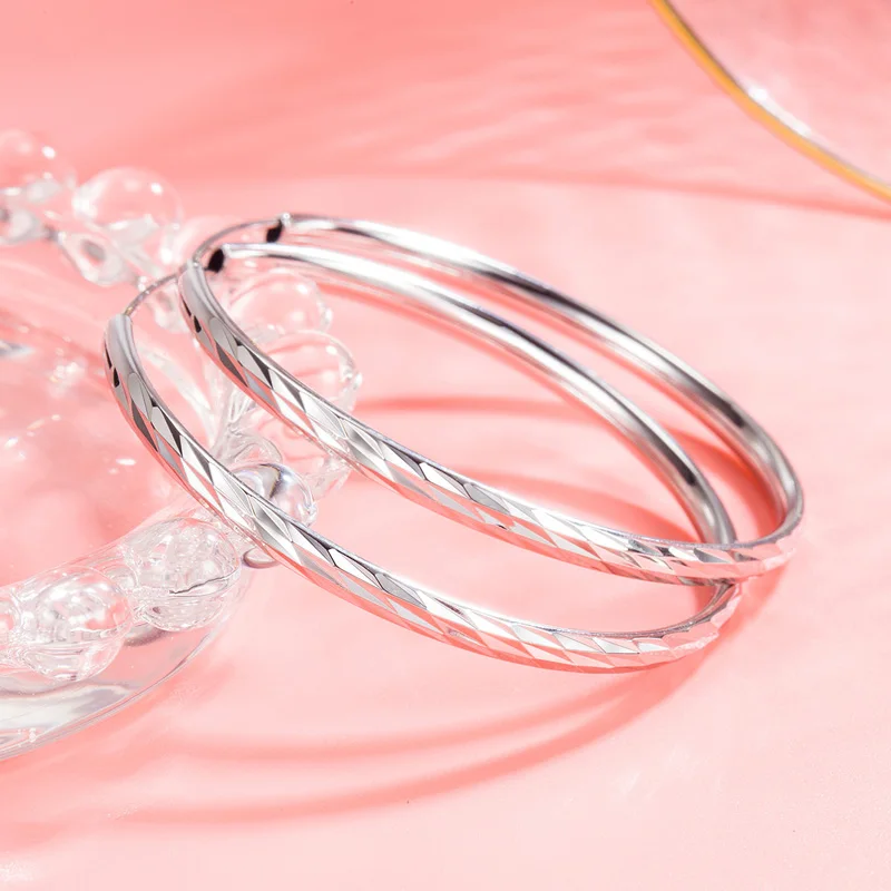 

925 Sterling Silver 3/4/5/6cm Meteor Shower Hoop Earrings For Women Trend 2023 Luxury Jewelry Wholesale Free Shipping Offers