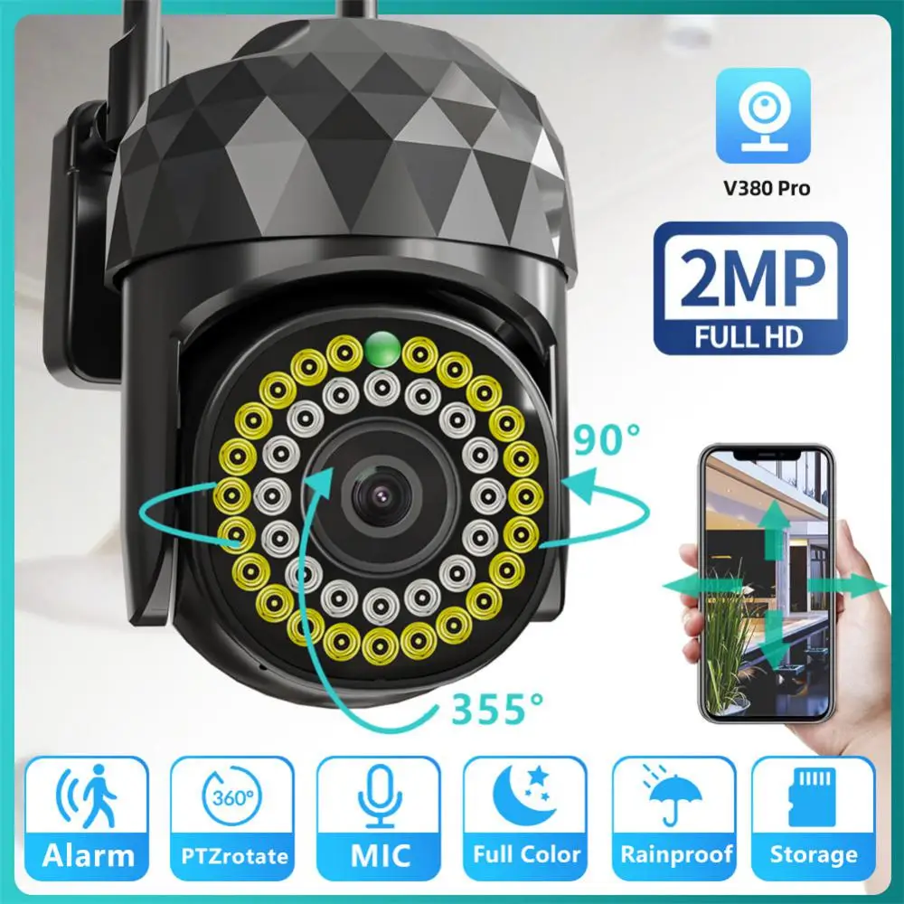 

39led Hd 1080p Security Camera Automatic Tracking Alarm Detection Surveillance Cam Full Color Wifi Ip Camera Motion Detecting