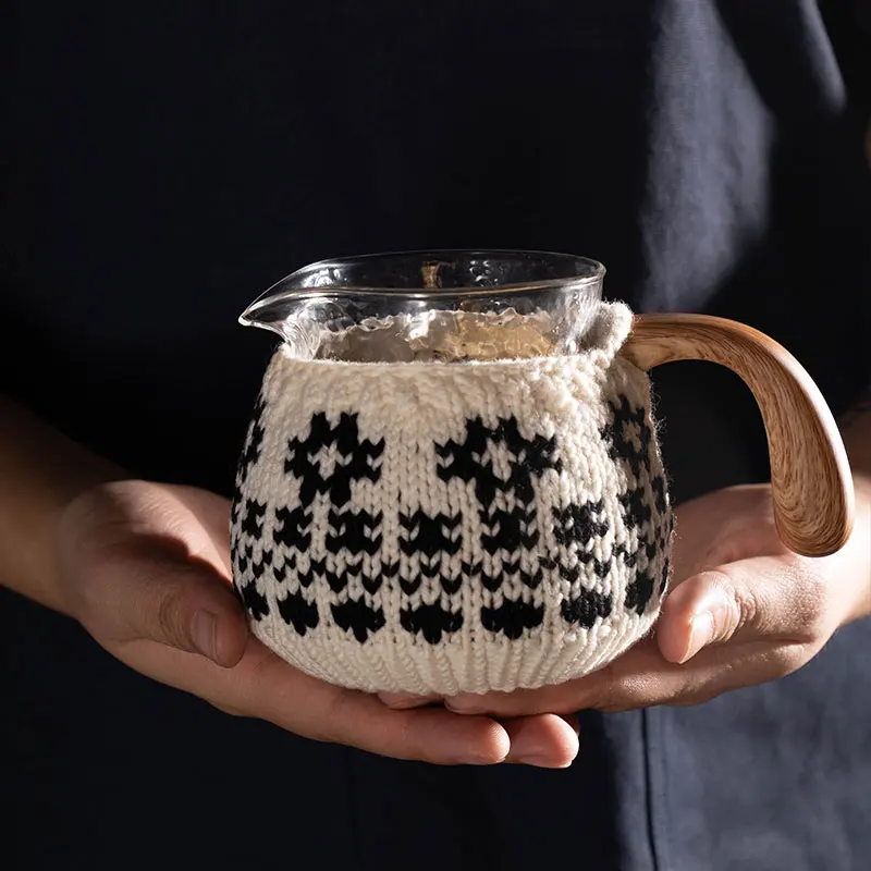 

Coffee sharing pot Japanese hammer pattern hand-washed sharing cup set heat-resistant glass teacup fair mug