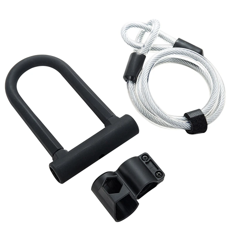 

New Hot Bicycle U Lock Steel Safety Anti-Theft MTB Road Bike Cable U-Lock Set Security Cycling Locks