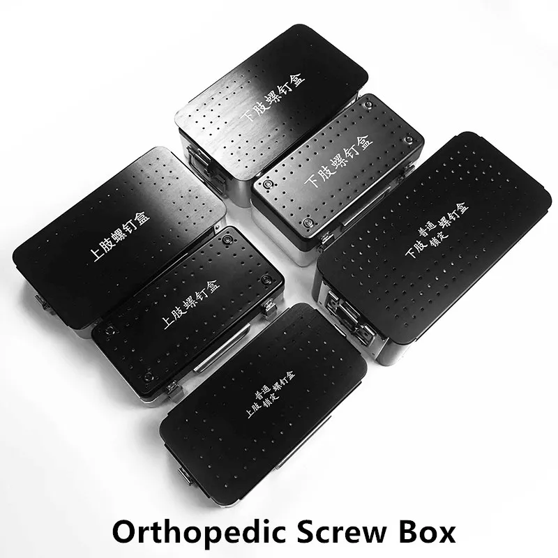 Orthopedics Upper/Lower Limb Screw Box Rack Sterilization Case Veterinary Instruments