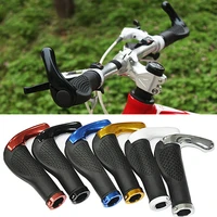 1 pair mountain bike ergonomic handlebar rubber grips mtb cycling lock on ends double locking grips for all 2 2cm diameter bar
