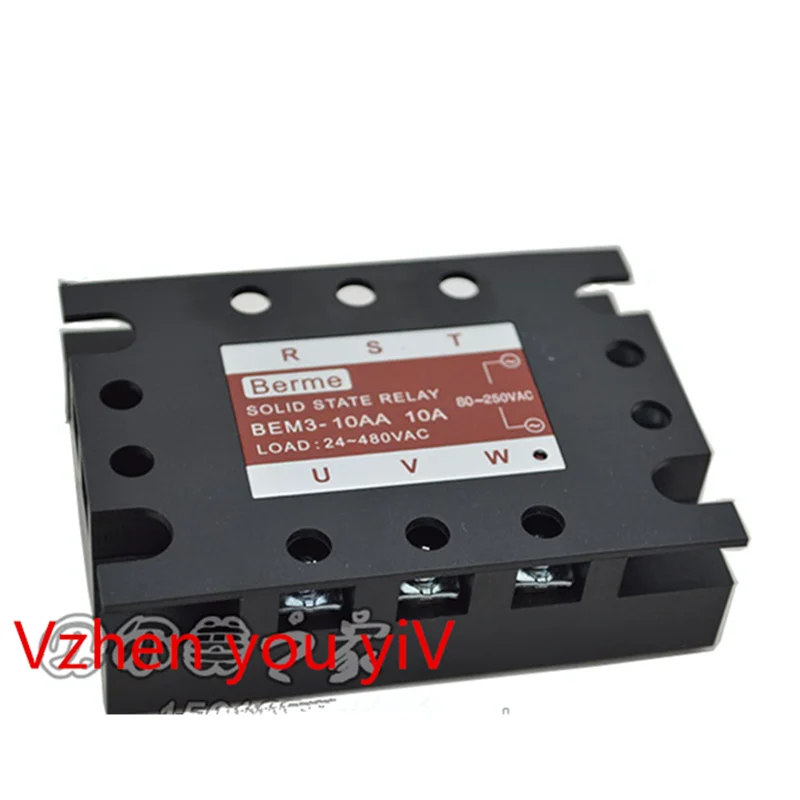 

Three-phase solid state relay, BEM3-10AA, 10A. TSR-10AA