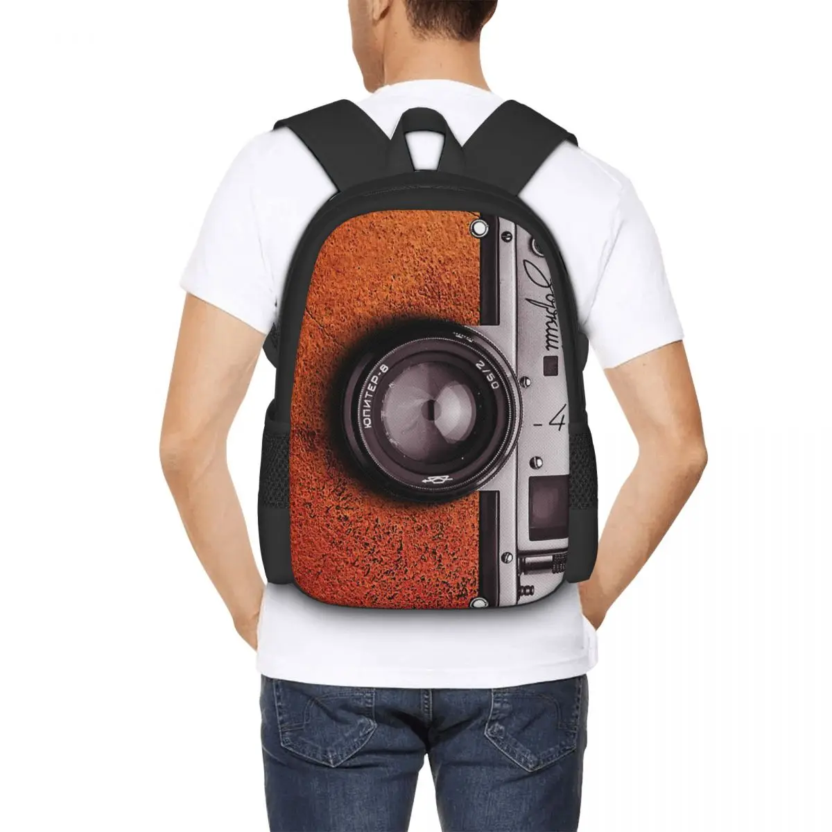 Retro camera stylish photographer gift Backpack for Girls Boys Travel RucksackBackpacks for Teenage school bag