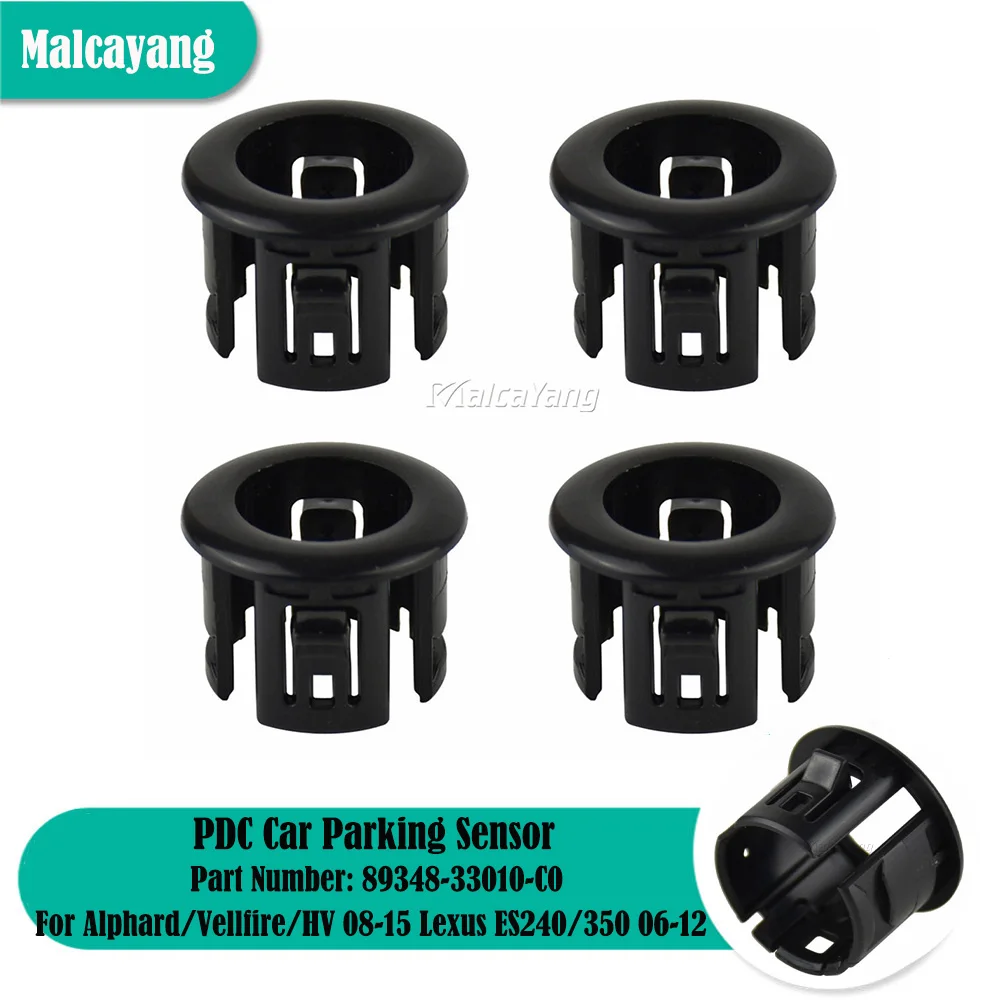 

Auto Parts 4 PCS Parking Sensor Retainer Cover Bracket Holder For Alphard/Vellfire/HV 08-15 Lexus ES240/350 06-12 89348-33010-C0