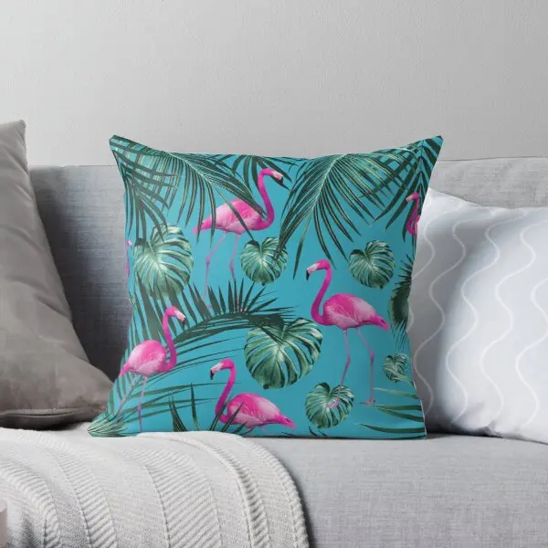 

Tropical Flamingo Pattern 4 Tropical Printing Throw Pillow Cover Square Bedroom Hotel Office Home Sofa Case Pillows not include
