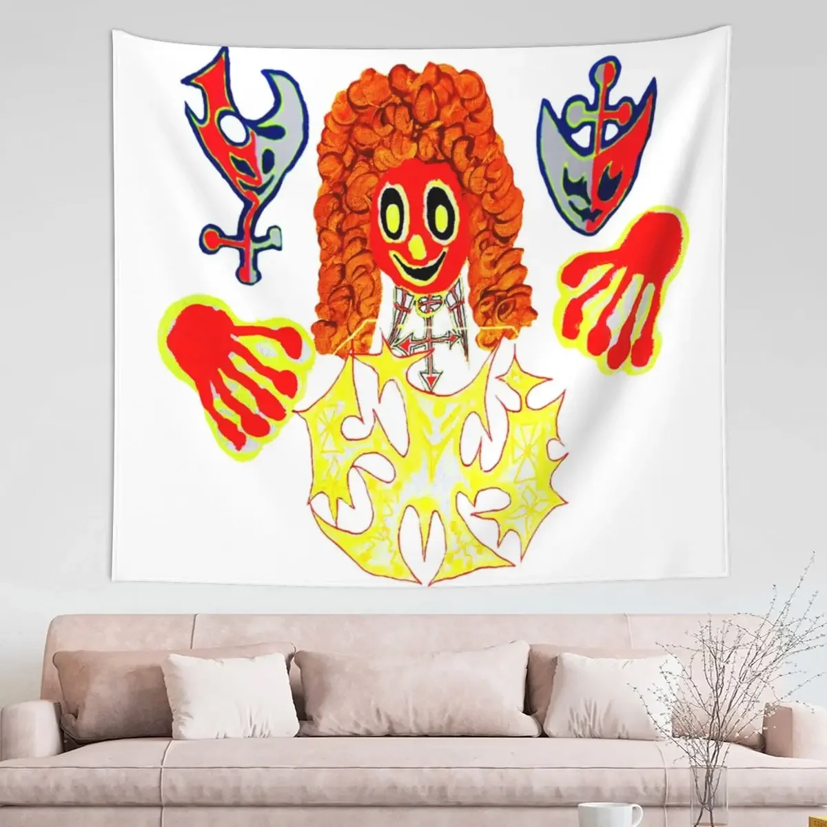 

Bladee Exeter гобелен, хиппи ткань, Настенный декор для комнаты, пляжный коврик, Психоделическое одеяло