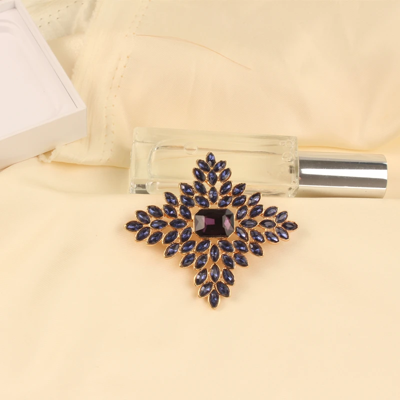 Винтажные броши в стиле барокко со стразами и радужным крестом для женщин мужчин