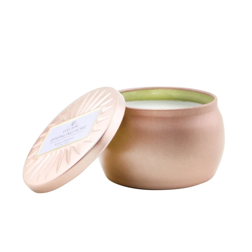 

2022VOLUSPA - Mini Tin Candle - Sparkling Rose 68211 127g/4.5oz