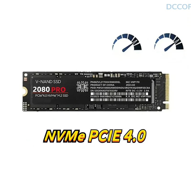 4 ТБ SSD Solid State 2080pro Жесткий диск Naff M.2 Nvme PCIE 4.0 Max Read 12000 Мбит/с Игровой внутренний