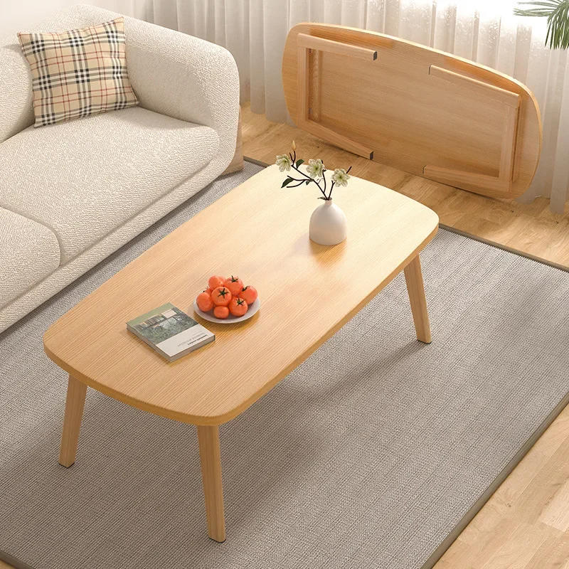 

Japanese Tea Side Table Family Living Room Sofa Small Corner Table Wooden Coffee Table Folding Beside Reading Rectangle Table