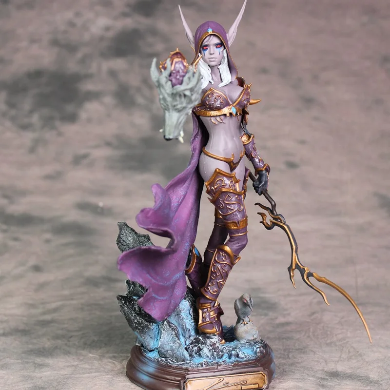 

23 см Sylvanas Windrunner ручная модель Shouban Arthas Menethil Figura Коллекционная модель World Of Warcraft подарок