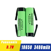 new original ncr18650 3400mah rechargeable li ion battery 3 7 v 18650 ncr18650b 3 7v diy nickel sheet batteries for flashlight