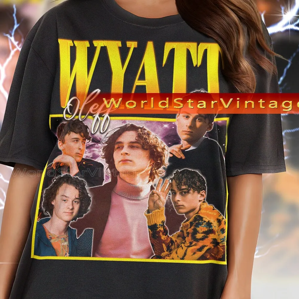 WYATT OLEFF Винтажная рубашка Wyatt Oleff Homage футболка Футболки с фанатом Ретро 90-е свитер