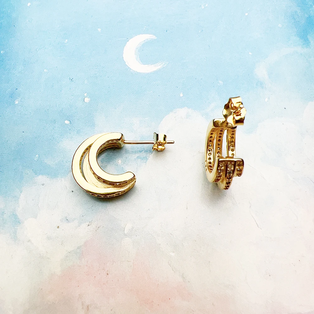 Золотые круги креольское шарнирное кольцо Изящные Ювелирные изделия для женщин