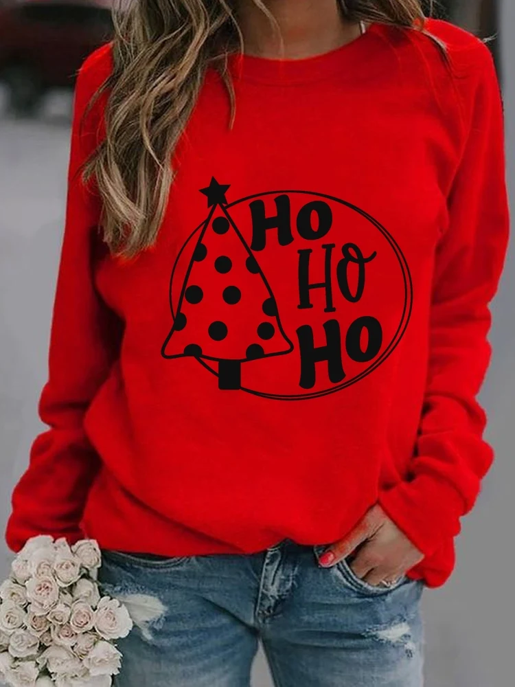 

Star Tree Trend Cute Festival Print Woman Merry Christmas Graphic Sweatshirts Casual Women Female Hoodies Fashion Pullovers