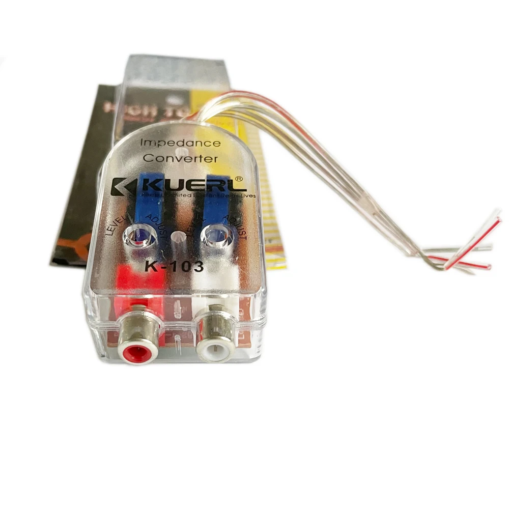 Адаптер для автомобильного динамика на RCA регулируемый аудиоусилитель