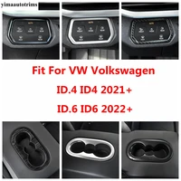 car accessories for vw volkswagen id 4 6 x crozz 2021 2023 head light lamp button rear seat water cup holder frame cover trim