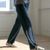 women retro high waist boyfriend style mom denim pants 2021 oversized straight maxi jeans female loose chic trousers streetwear